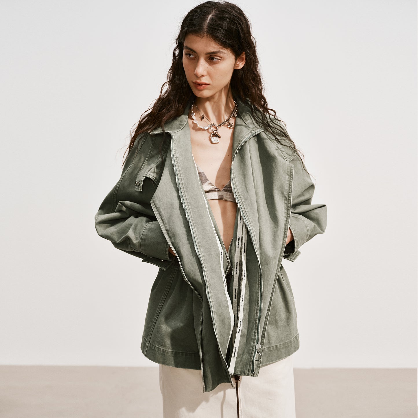 Medium Well Distressed Outerwear