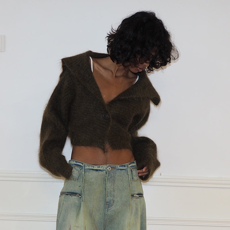 Medium Well Mohair Knitted cardigan
