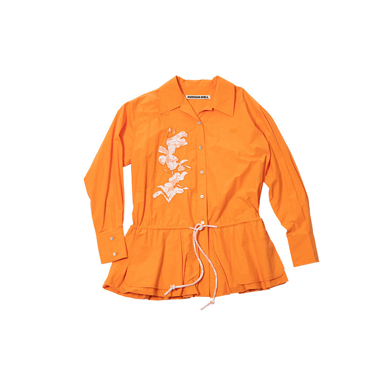 Medium Well Lace Embroidered Shirt
