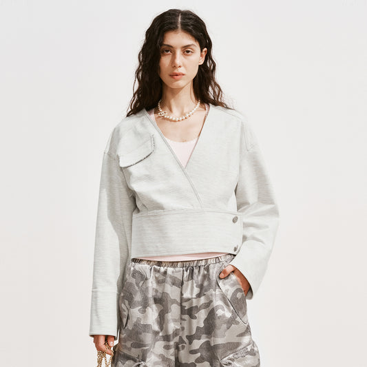 Medium Well V-neck Jacket