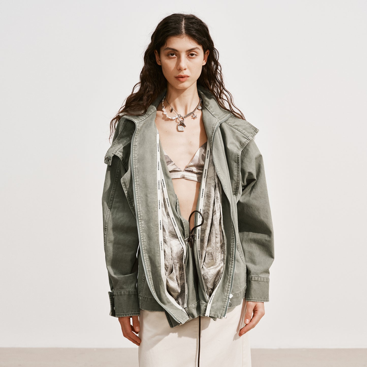 Medium Well Distressed Outerwear