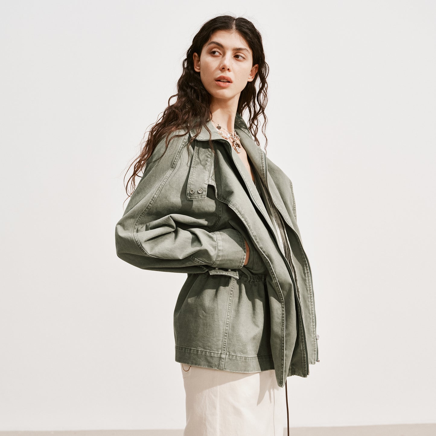Medium Well Distressed Outerwear