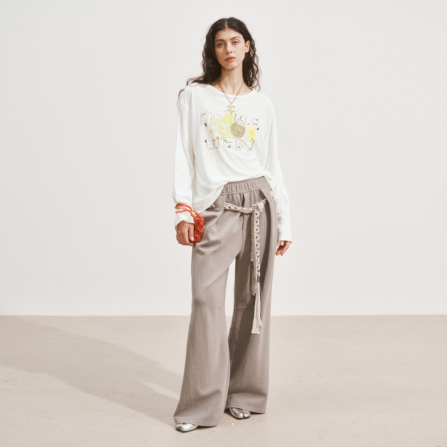 Medium Well Linen Printed T-shirt