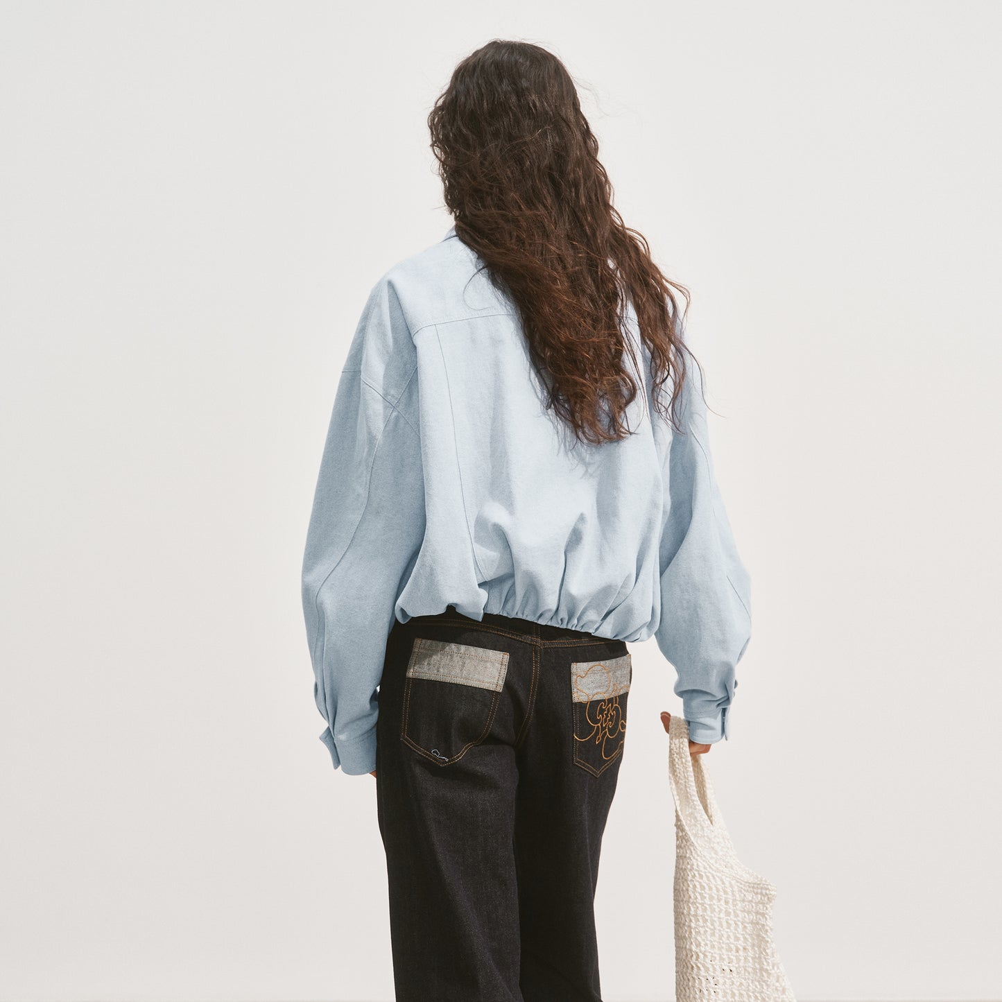 Medium Well Cotton Jacket with Waistband