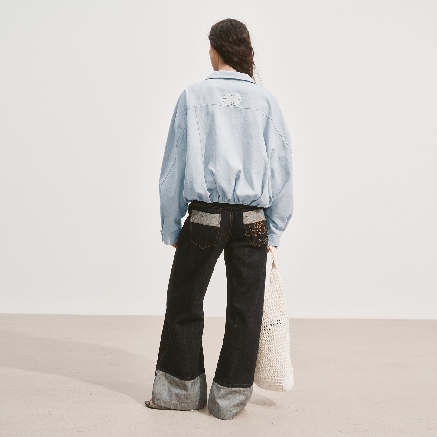 Medium Well Cotton Jacket with Waistband
