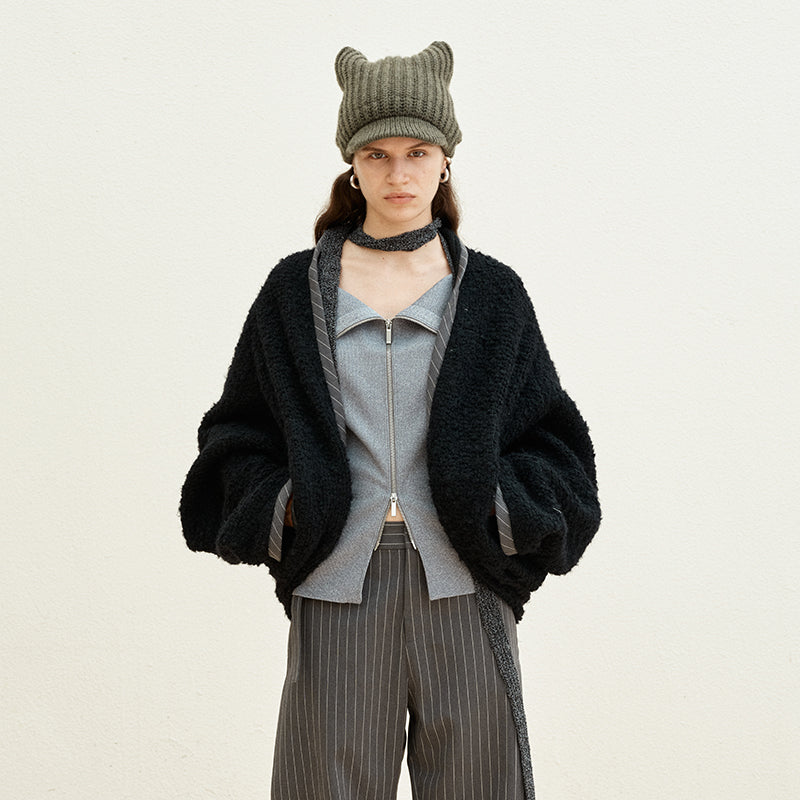 Medium Well Drop Shoulder Wool Outerwear
