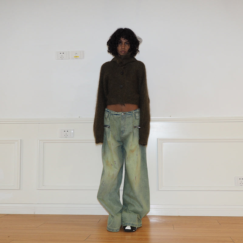 Medium Well Mohair Knitted cardigan