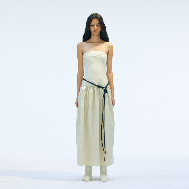 Medium Well Day-to-Night Nylon  strapless Dress