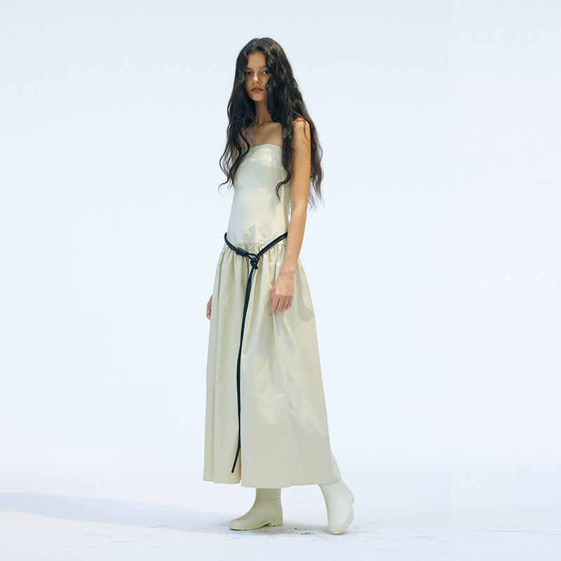 Medium Well Day-to-Night Nylon  strapless Dress