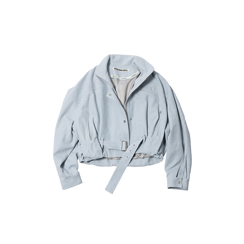 Medium Well Cotton Jacket with Waistband